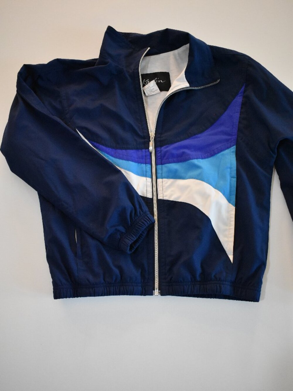 Kaelin Vintage Colorblock Windbreaker Jacket – Petite Small Retro 80s/90s Track